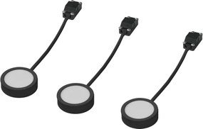 Osram - Sada 3× LED svietidiel pod kuchynskú linku UNDERCABINET LED/3W/230V 3000K čierna