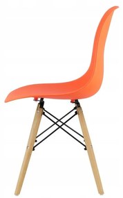 SUPPLIES CINKLA Jedálenská škandinávska stolička - oranžová