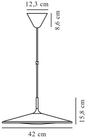 Nordlux - LED Stmievateľný luster na lanku BALANCE LED/230V