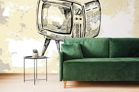 Tapeta starožitný televízor