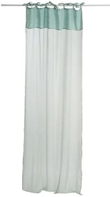 Mintovy bavlnený voál / záclona na zaväzovanie - 140 * 290cm