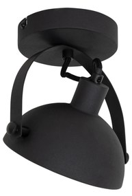 Priemyselné stropné svietidlo čierne so zlatom 15 cm nastaviteľné - Magnax