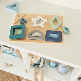 Bieco - Drevené vkladacie puzzle - tvary