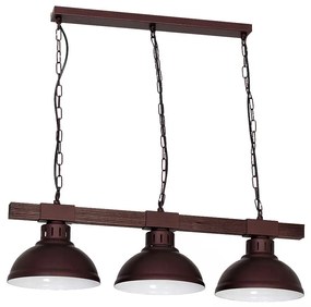 Luster na reťazi Hakone 3xE27/60W/230V tmavá
