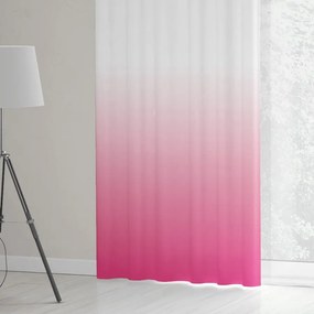 Dekoratívne závesy do obývačky v ružovej farbe s módnym ombré efektom