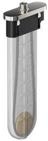 Hansgrohe sBox, priechodka vyťahovacej sprchy s hadicou, pre montáž na okraj vane, oválna, chrómová, HAN-28020000