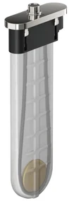 Hansgrohe sBox, priechodka vyťahovacej sprchy s hadicou, pre montáž na okraj vane, oválna, chrómová, HAN-28020000