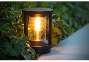 Lucide 15804/22/30 - Vonkajšia lampa CADIX 1xE27/15W/230V 22 cm IP65 čierna