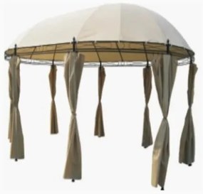 Záhradný altánok pavilón DEU Monaco 530cm x 350cm béžová