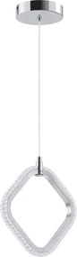 Toolight Toolight, LED závesné svietidlo, 10W, 3000K, 1500lm, LHJ127-1CP, chrómová, OSW-03282