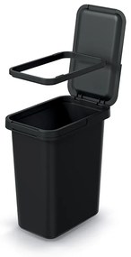 Závesný odpadkový kôš, 12 l, čierna
