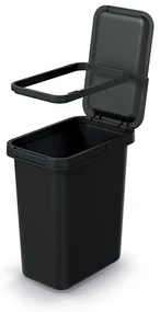Závesný odpadkový kôš, 12 l, čierna