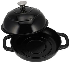 Silvercrest®  Liatinový hrniec/forma na chlieb Premium (okrúhly, čierna)  (100393138)