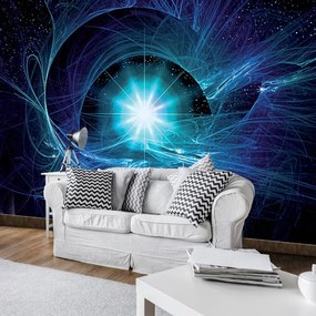 Fototapeta - Modrá abstraktná Supernova (152,5x104 cm)