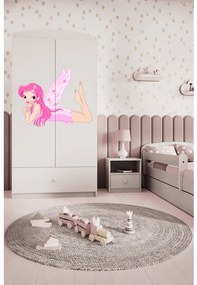 Detská skriňa Babydreams 90 cm víla s krídlami biela