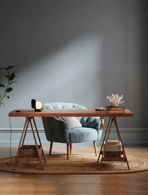 LED čierna stolná lampa Kamen