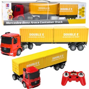 Double E Mercedes-Benz Arocs RC nákladné auto s kontajnerom na diaľkové ovládanie 1:26