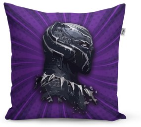 Sablio Vankúš BLACK PANTHER z profilu Fialový - 60x60 cm