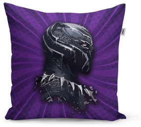 Sablio Vankúš BLACK PANTHER z profilu Fialový - 60x60 cm