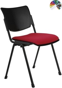 ALBA Konferenčná rokovacia stolička MIA plast čalúnenie KOŽA