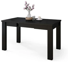FONTE Čierny Mat - KLASICKÝ STÔL DO KUCHYNE/OBÝVACEJ IZBY 110x75 ROZKLADANÝ DO 155 cm!
