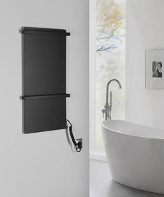 Sapho Sapho, ELMIS Elektrický sušiak uterákov 400x800mm, 120W, hliník, antracit, EB430