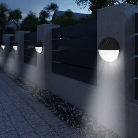 InternetovaZahrada Sada 6 LED solárnych nástenných lámp