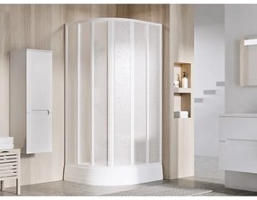 Ravak A204001120 - Sprchová vanička štvrťkruhová RONDA 80x80 cm biela