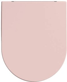 Isvea Isvea, INFINITY WC sedátko SLIM, Easy Take, Soft Close, ružová Salmon, 40KF0541I-S