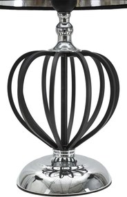 Stolná lampa Darky Silver 44,5 cm čierno-strieborná