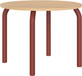 Okrúhly jedálenský stôl s doskou v dubovom dekore ø 100 cm Meko – noo.ma