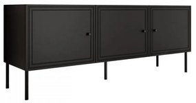 TV Stolík/Skrinka Bis 150 3D, Farby: čierna