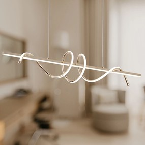 Toolight Toolight, LED závesné svietidlo 100cm, 70W, 4500lm, G065-CP, zlatá, OSW-08698