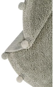 Svetlozelený prateľný ručne tkaný bavlnený detský koberec ø120 cm Bubbly Olive – Lorena Canals