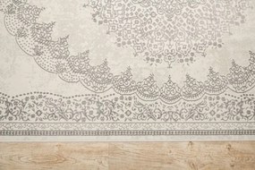 Koberec Allora Plus F345A ornament, strieborný / sivý