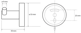 SAPHO XR202 X-Round E dvojháčik, strieborná