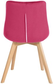 Stolička Brook - zamat - Červená