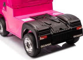 LEAN CARS Elektrické auto na batérie Scania 500R HL698 ružové 4x4