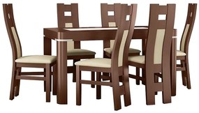 Jedálenská zostava Amelia 1+6 St637 Vi Kr636 Br2432 Sz.9003 Cayenne15