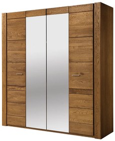 Šatní skříň Velvet II 77 205 cm z masivu dub Rustikal