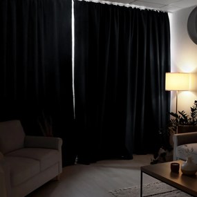 Goldea zatemňovací záves blackout - tmavo antracitový 140x270 cm