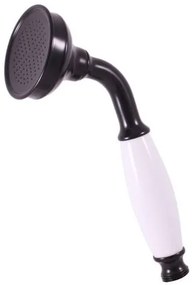 Sprchová hlavica RAV SLEZÁK čierna matná / biela KS0017CMAT, 1 ks