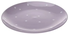 Tanier bodkovaný fialovo-biely keramika 18×3,1×26,2cm