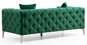 Tmavozelená zamatová pohovka 197 cm Como – Artie