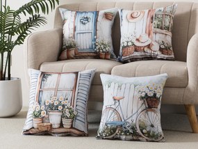 XPOSE® Set obliečok na vankúš VALENTINA (digitálna tlač) 43x43 cm - set 4 ks