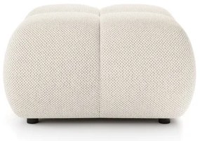 Čalúnený taburet ALMADA 72x72 cm krémový