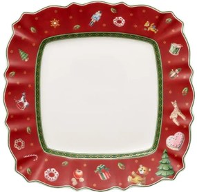 Dezertný tanier Toy's Delight červený štvorcový, 22 cm Villeroy &amp; Boch
