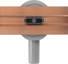 Odtokový žľab REA Neox Slim Pro 90, meď kartáčovaná