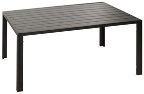 Záhradný stôl HWC-N40, hliník, 140x80cm - antracit