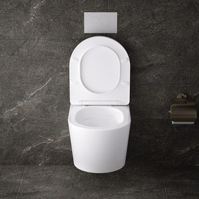 BPS-koupelny Závesná WC misa so SoftClose sedadlom HYD-4664, biela